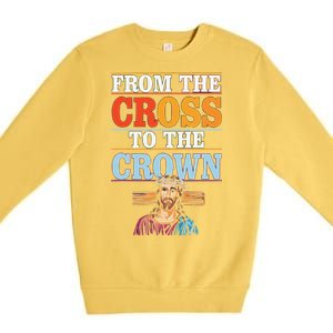 Easter Sunday Christian Believer Religious Jesus Christ Premium Crewneck Sweatshirt