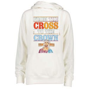 Easter Sunday Christian Believer Religious Jesus Christ Womens Funnel Neck Pullover Hood