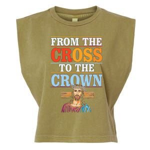 Easter Sunday Christian Believer Religious Jesus Christ Garment-Dyed Women's Muscle Tee