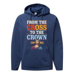 Easter Sunday Christian Believer Religious Jesus Christ Performance Fleece Hoodie