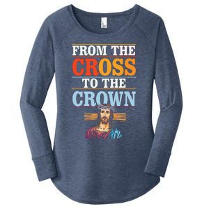 Easter Sunday Christian Believer Religious Jesus Christ Women's Perfect Tri Tunic Long Sleeve Shirt