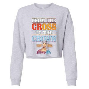 Easter Sunday Christian Believer Religious Jesus Christ Cropped Pullover Crew