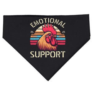 Emotional Support Chicken Cock USA-Made Doggie Bandana