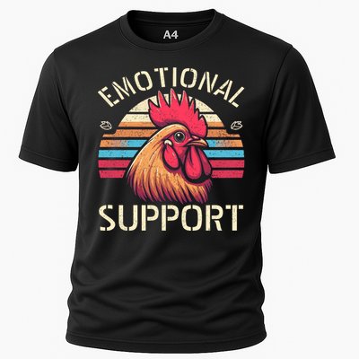 Emotional Support Chicken Cock Cooling Performance Crew T-Shirt