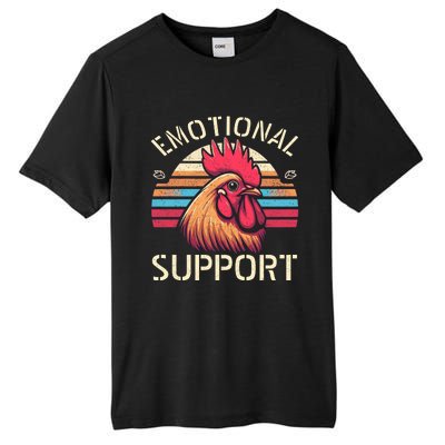 Emotional Support Chicken Cock Tall Fusion ChromaSoft Performance T-Shirt