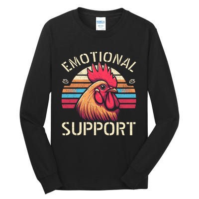 Emotional Support Chicken Cock Tall Long Sleeve T-Shirt