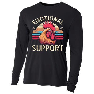 Emotional Support Chicken Cock Cooling Performance Long Sleeve Crew