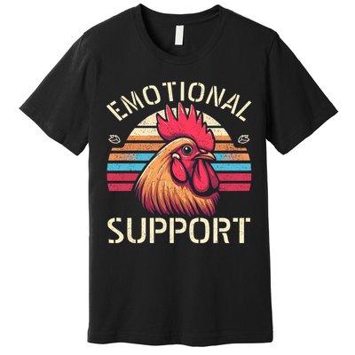 Emotional Support Chicken Cock Premium T-Shirt