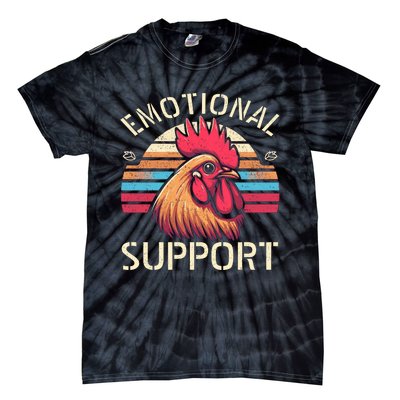 Emotional Support Chicken Cock Tie-Dye T-Shirt