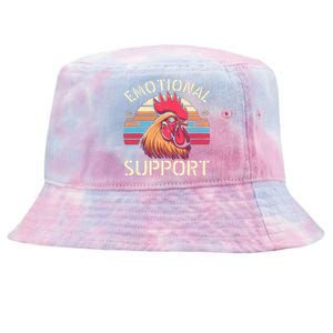 Emotional Support Chicken Cock Tie-Dyed Bucket Hat