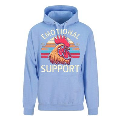 Emotional Support Chicken Cock Unisex Surf Hoodie