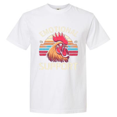 Emotional Support Chicken Cock Garment-Dyed Heavyweight T-Shirt