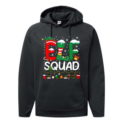 Elf Squad Christmas Family Matching Pajamas Funny Xmas Performance Fleece Hoodie