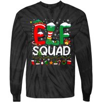 Elf Squad Christmas Family Matching Pajamas Funny Xmas Tie-Dye Long Sleeve Shirt