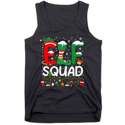 Elf Squad Christmas Family Matching Pajamas Funny Xmas Tank Top