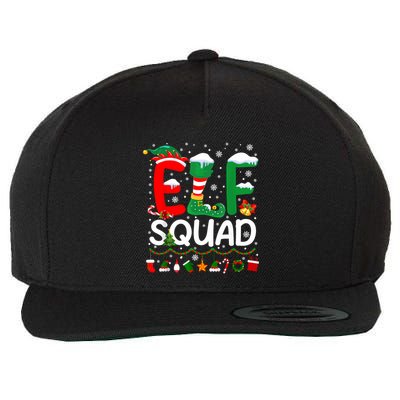 Elf Squad Christmas Family Matching Pajamas Funny Xmas Wool Snapback Cap
