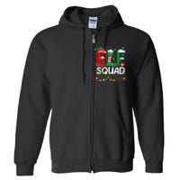 Elf Squad Christmas Family Matching Pajamas Funny Xmas Full Zip Hoodie