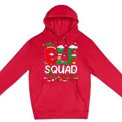 Elf Squad Christmas Family Matching Pajamas Funny Xmas Premium Pullover Hoodie