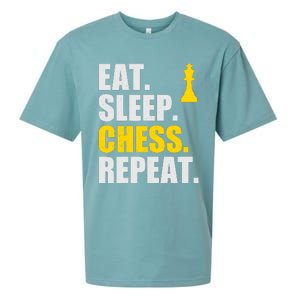 Eat Sleep Chess Repeat Perfect Chess Gift Sueded Cloud Jersey T-Shirt