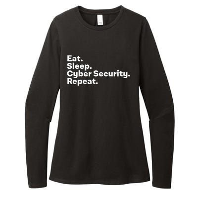 Eat Sleep Cybersecurity Gifts For Cyber Security Analyst Womens CVC Long Sleeve Shirt