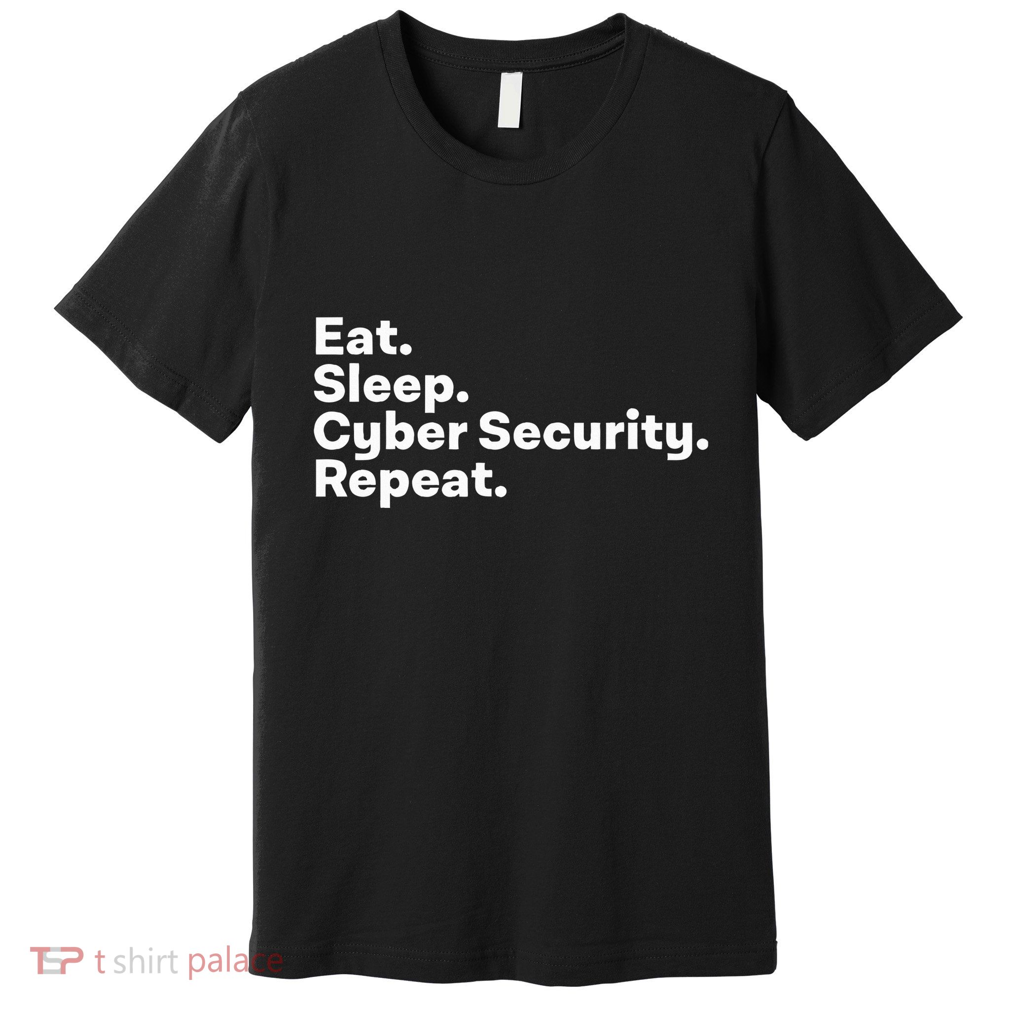 Eat Sleep Cybersecurity Gifts For Cyber Security Analyst Premium T-Shirt