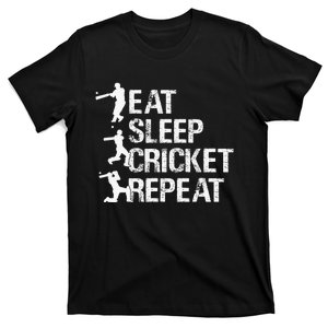 Eat Sleep Cricket Repeat Gift Sports T-Shirt