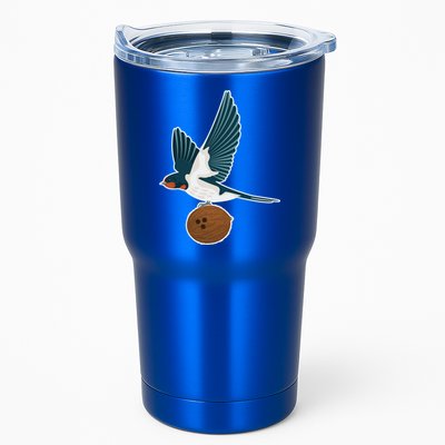 European Swallow Carrying A Coconut Holy Grail Great Gift Tumbler