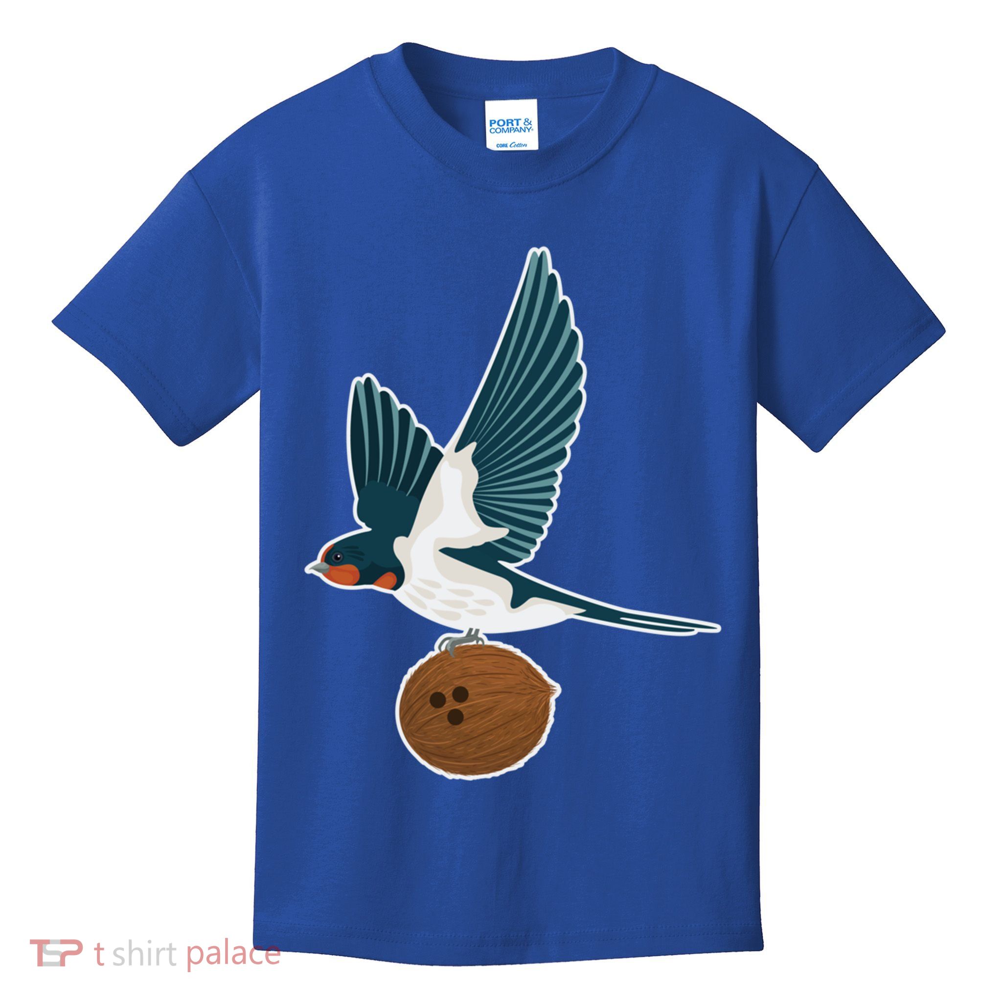 European Swallow Carrying A Coconut Holy Grail Great Gift Kids T-Shirt
