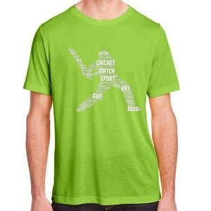 Eat Sleep Cricket Repeat Retro Cricket Adult ChromaSoft Performance T-Shirt