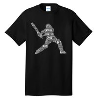 Eat Sleep Cricket Repeat Retro Cricket Tall T-Shirt