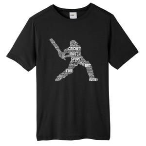 Eat Sleep Cricket Repeat Retro Cricket Tall Fusion ChromaSoft Performance T-Shirt