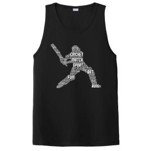 Eat Sleep Cricket Repeat Retro Cricket PosiCharge Competitor Tank