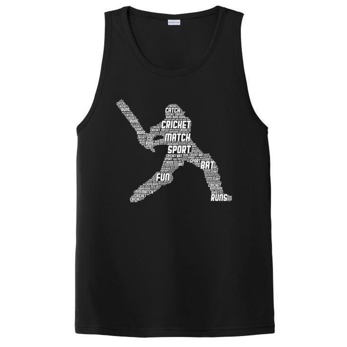 Eat Sleep Cricket Repeat Retro Cricket PosiCharge Competitor Tank