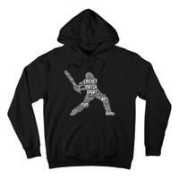 Eat Sleep Cricket Repeat Retro Cricket Tall Hoodie