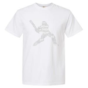 Eat Sleep Cricket Repeat Retro Cricket Garment-Dyed Heavyweight T-Shirt