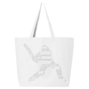 Eat Sleep Cricket Repeat Retro Cricket 25L Jumbo Tote