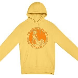 Emotional Support Chicken Cock  Premium Pullover Hoodie