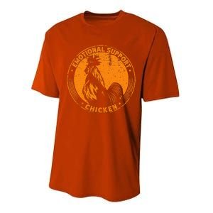 Emotional Support Chicken Cock  Performance Sprint T-Shirt