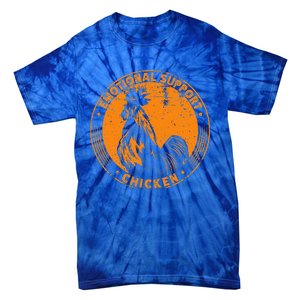 Emotional Support Chicken Cock  Tie-Dye T-Shirt