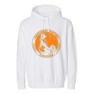 Emotional Support Chicken Cock  Garment-Dyed Fleece Hoodie