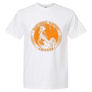 Emotional Support Chicken Cock  Garment-Dyed Heavyweight T-Shirt