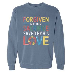 Easter Sunday Christian Believer Religious Jesus Christ Garment-Dyed Sweatshirt