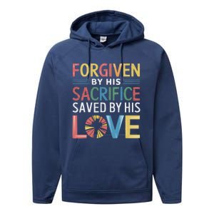 Easter Sunday Christian Believer Religious Jesus Christ Performance Fleece Hoodie