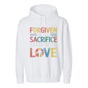 Easter Sunday Christian Believer Religious Jesus Christ Garment-Dyed Fleece Hoodie