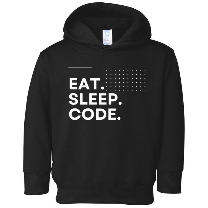 Eat Sleep Code Toddler Hoodie