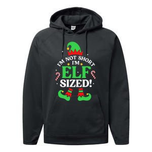 Elf Sized Christmas Pajama Xmas Holiday Festive Sleepwear Performance Fleece Hoodie