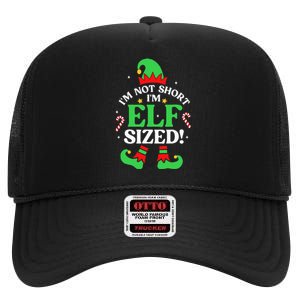 Elf Sized Christmas Pajama Xmas Holiday Festive Sleepwear High Crown Mesh Back Trucker Hat