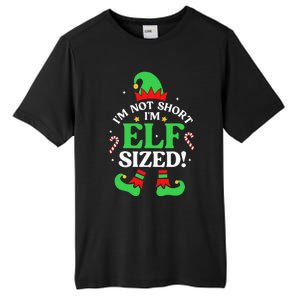 Elf Sized Christmas Pajama Xmas Holiday Festive Sleepwear Tall Fusion ChromaSoft Performance T-Shirt