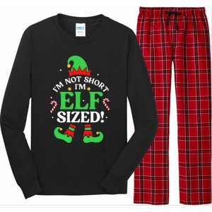 Elf Sized Christmas Pajama Xmas Holiday Festive Sleepwear Long Sleeve Pajama Set