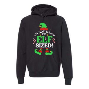 Elf Sized Christmas Pajama Xmas Holiday Festive Sleepwear Premium Hoodie